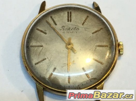 Prodám staré pozlacené Ruské hodinky RAKETA