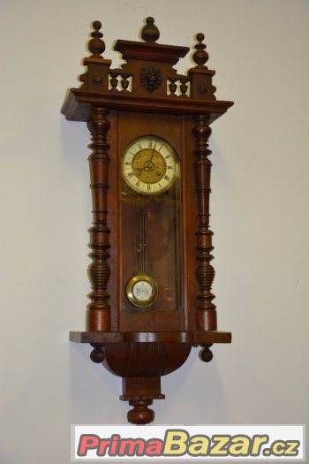 Starožitné řezbované hodiny DR Patent r 1895
