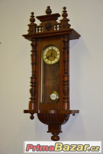 Starožitné řezbované hodiny DR Patent r 1895