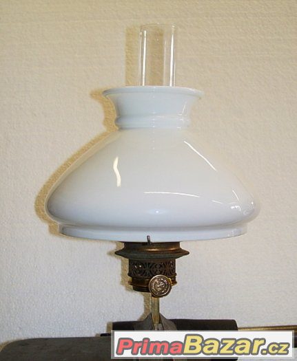 Petrolejová lampa - hořák, držák, stínítko, cylindr - 6x