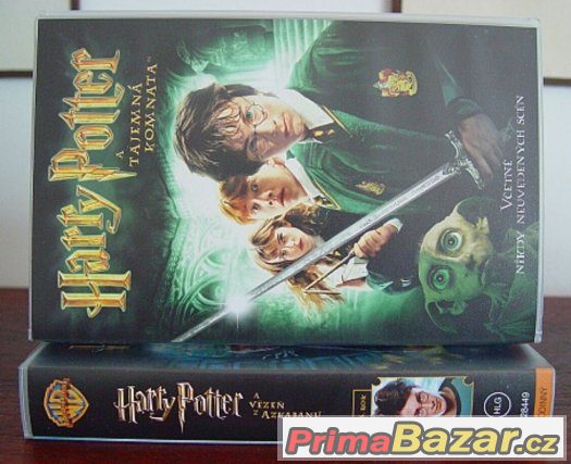 Nové VHS o víně 4 ks, DVD 5 ks, Harry Potter 2 ks, CD