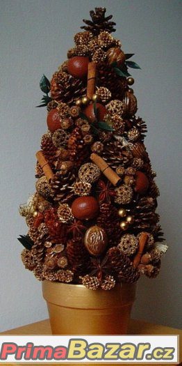 Vánoční dekorace 7 druhů -věnec, stromek 2x, kniha a jiné