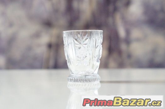 Souprava z broušeného skla - karafa a 6 pohárků