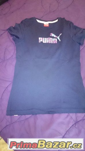 tričko značky Puma, modré, velikost 164 nebo XS