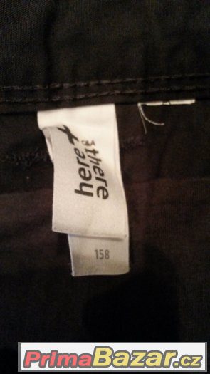 Zateplené kalhoty černé - velikosti 152, 158, 164