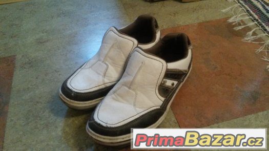 Bílohnědé boty Memphis - velikost 40