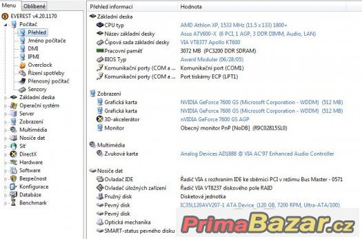 AMD Athlon XP 1800+ Thoroughbred AXDA1800DUTC sc.462 FUNKČNÍ AMD Athlon XP 1800+ Thoroughbred AXDA1800DUTC sc.462 FUNKČNÍ