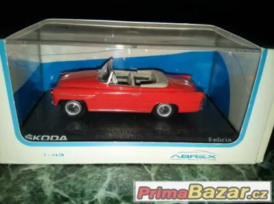 Model Škoda Felicia roudster 1964 ABREX 1:43 - nový