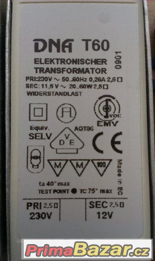Elektronický transformátory+halogeny MR11