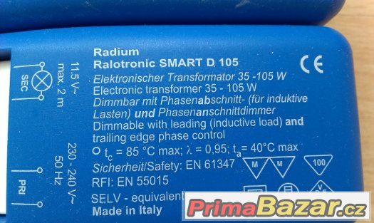 Elektronický transformátory+halogeny MR11