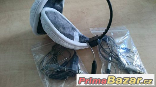 HEADSET MIDLAND SUBZERO, S CHRÁNIČEM UŠÍ, BÍLÝ