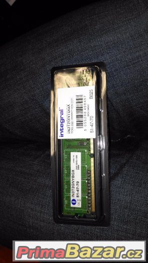 Ram paměti DDR3 2GB 1066MHz - nové, nepoužité, více ks