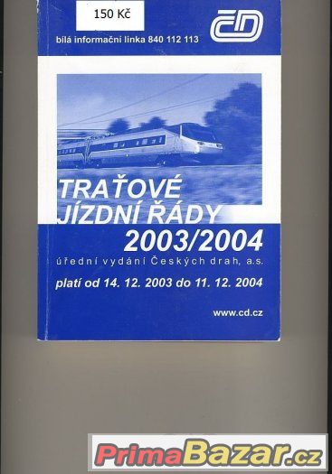 Jízdní čád ČD 2003-2004.