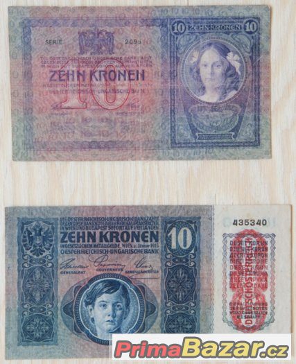 bankovky Rakousko- Uhersko