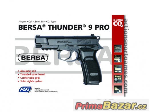 AIRSOFT GAS PISTOLE BERSA THUNDER 9 PRO - NOVÁ