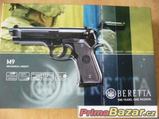AIRSOFT manual PISTOLE BERETTA M9 World Defender - NOVÁ