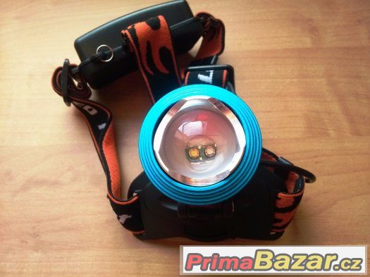 CREE LED 2x T6 ČELOVKA - headlamp 2000lm