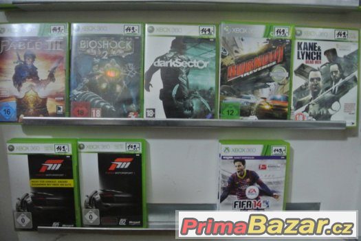 XBOX 360 250 GB+ 10 DEMO HER, OVLADAČ, ZÁRUKA, 3489,-