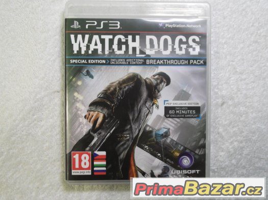Hra na Playstation 3 - Watch Dogs - České titulky-1 x hraná