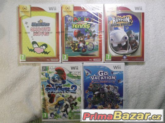 Hry na Nintendo Wii - Nové. Originál zapečetěné