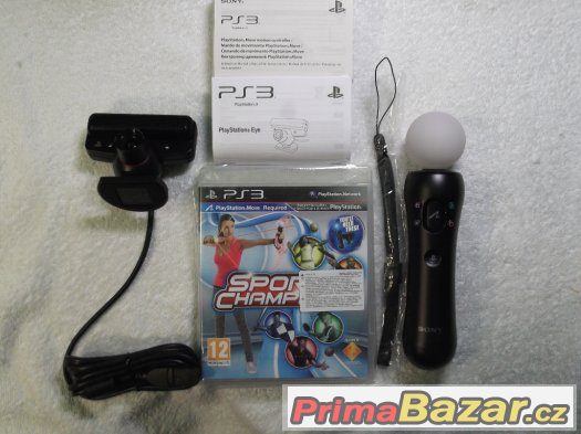 Playstation 3 - Move set + Hra Sports Champions - Nový