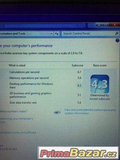 FUJITSU, Core i3 4x2.20GHz, Intel HD, 4GB ram, 500GB