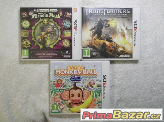 Hry na Nintendo 3DS - Nové nebo 1 x hrané - Více fotek Hry na Nintendo 3DS - Nové nebo 1 x hrané - Více fotek