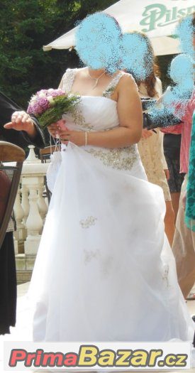 Luxusní svatební šaty vel. 46-48
