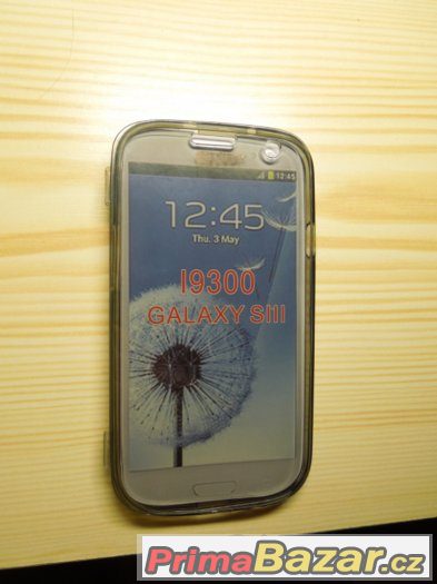 Šedé silikonové flipové pouzdro na Samsung Galaxy S3 (i Neo)