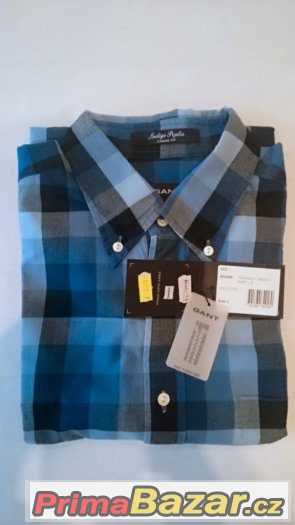170 - košile GANT Indigo Poplin - vel. L - NOVÁ 170 - košile GANT Indigo Poplin - vel. L - NOVÁ