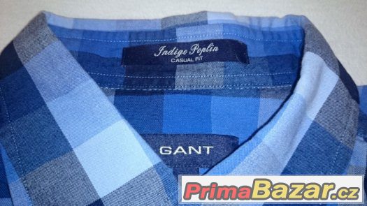 170 - košile GANT Indigo Poplin - vel. L - NOVÁ