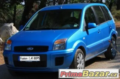Náhradní díly:  Ford Fusion 1.4 50kw, 2005  modrá- metalíza