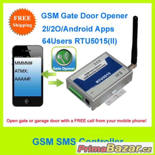 GSM terminál pro otevírání vrat prozvoněním