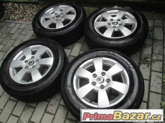 ALU zimní kola orig Škoda 15' 5x112 Octavia II Deimos