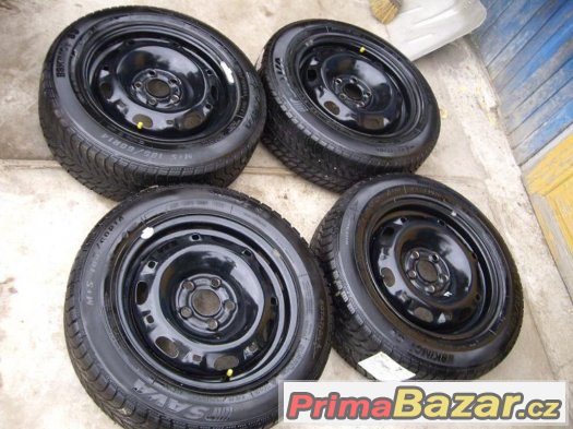 Zimní sada disky kola 5x100 165/70 R14 Škoda Fabia VW Polo