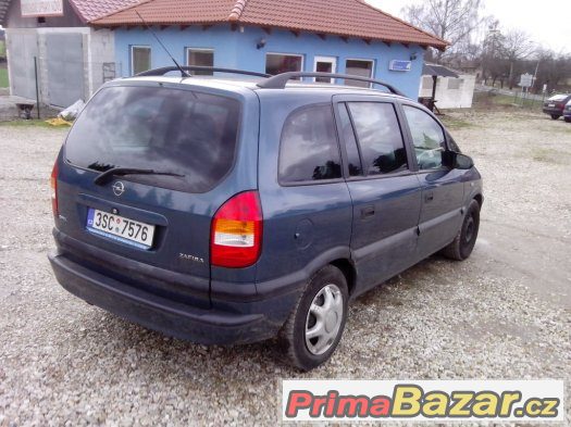 OPEL ZAFIRA 1,6i 16V, 7.míst, r.v. 2001