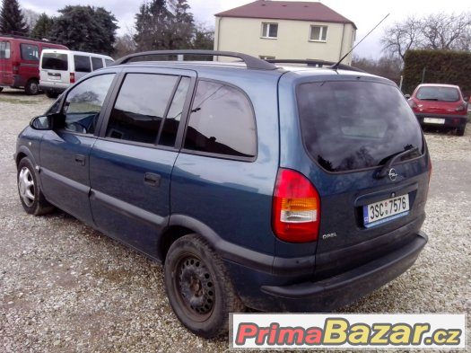 OPEL ZAFIRA 1,6i 16V, 7.míst, r.v. 2001