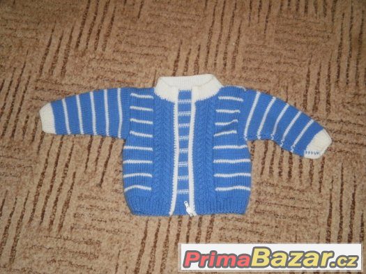 Pletený svetr na zip