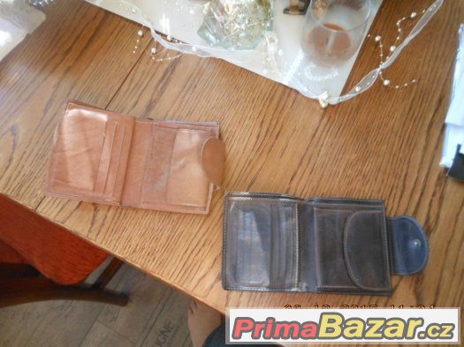 2x PÁNSKÁ KOŽENÁ PENĚŽENKA-HNĚDÁ + ČERNO-HNĚDÁ 2x PÁNSKÁ KOŽENÁ PENĚŽENKA-HNĚDÁ + ČERNO-HNĚDÁ