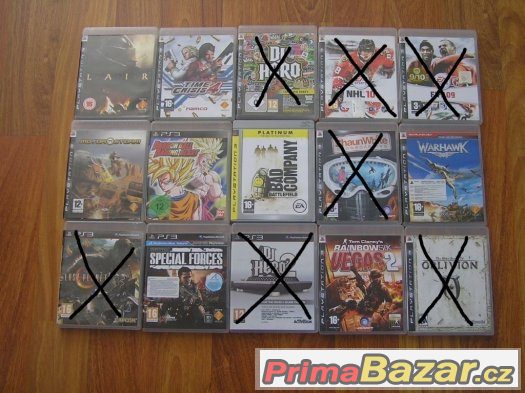 Prodám hry na playstation 3