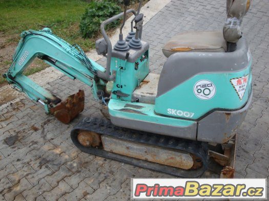 Pásový bagr KOBELCO SK007, minirypadlo, podkop