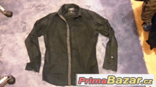 Pánská košile SLIM FIT černá jako NOVÁ
