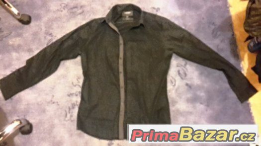 Pánská košile SLIM FIT černá jako NOVÁ Pánská košile SLIM FIT černá jako NOVÁ