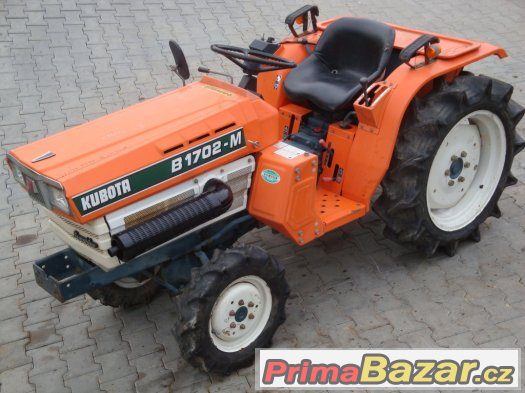 Malotraktor KUBOTA B1702M, 17 Hp, 4x4, tříválec