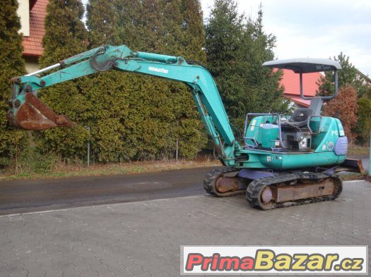 Pásový bagr KOMATSU PC20, hmotnost 2t, dobrý stav