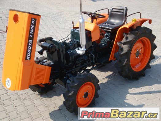 Japonský malotraktor KUBOTA L1500DT, 15 Hp, 4x4, nový lak