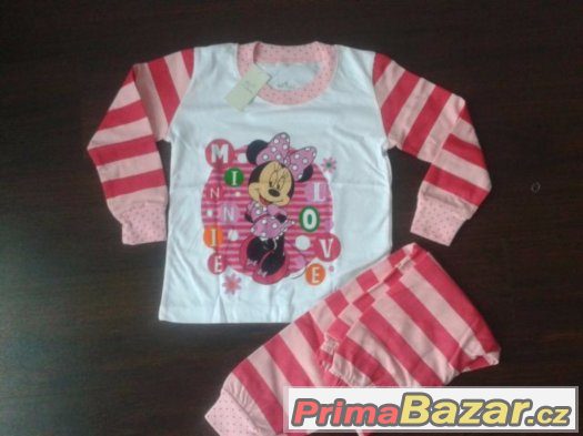 nové Pyžamo minnie mouse růžové Love