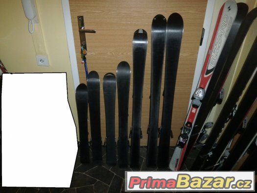 Použité zachovalé lyže vč. vázání 70cm - 120 cm