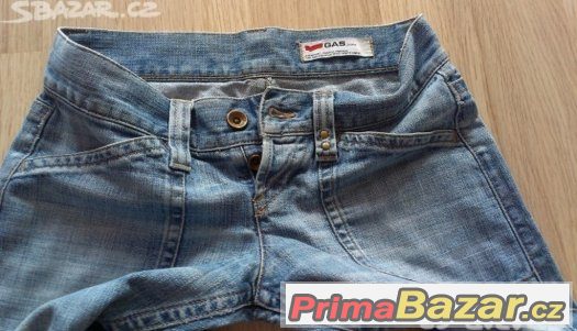 7/8 značkové GAS jeans orig. v. 26-27