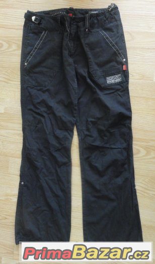 Dámské černé plátěné kalhoty SAM73
